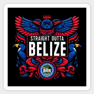 Straight outta Belize Sticker